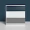Luxor Modular Wall Room Divider System - Silver Frame - 70in. x 70in. Add-On Wall - Wide Paneling MW-7070-XWCGWG - alternate 3